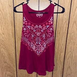 maroon mudd tank top